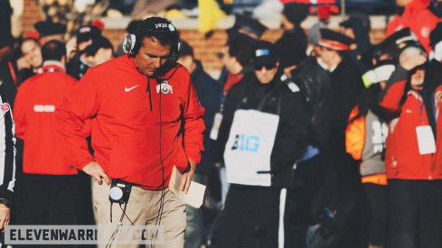 Urban Meyer at Michigan Stadium.