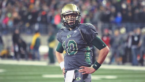 Joe Burrow walks off the field