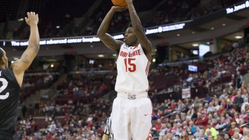 Kam Williams shoots a jumper