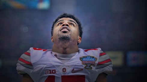 Ezekiel Elliott powers up vs. Alabama