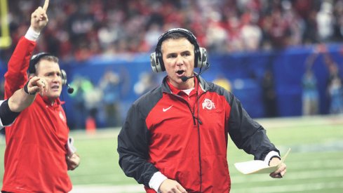 Urban Meyer on the sideline of the Sugar Bowl