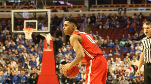 D'Angelo Russell lines up a shot.