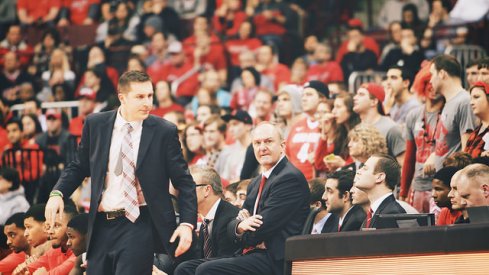 Thad Matta watches Ohio State from the bench. 