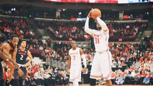 Anthony Lee shoots a free throw against Maryland.