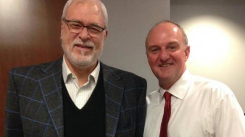 Thad Matta and a fan.