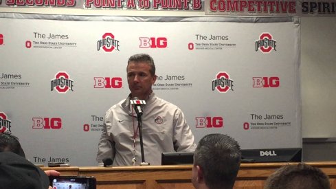 Urban Meyer addresses the media.