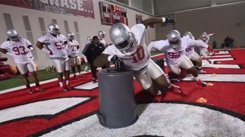 Jalyn Holmes leads the defensive lineman