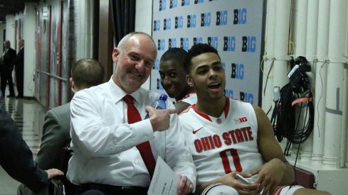 Thad Matta, Shannon Scott and D'Angelo Russell take a ride.