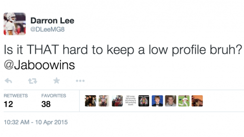 Darron Lee has questions.