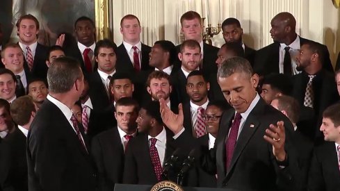 Joey Bosa and President Barack Obama share a ¯\_(ツ)_/¯