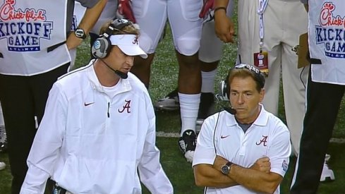 Nick Saban, angry