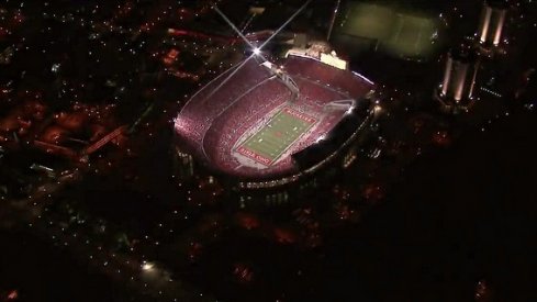 Ohio Stadium under the lights.