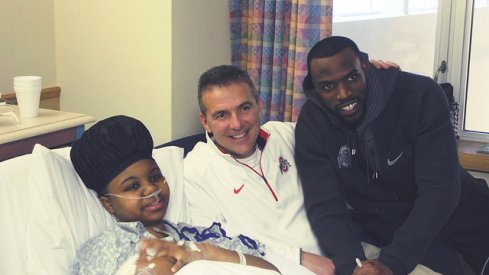 Urban Meyer and Doran Grant at Nationwide Children's Hospital