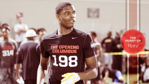 Jaylen Harris at The Opening's regional camp in Columbus.