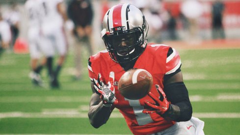 Johnnie Dixon putting in work before the Virginia Tech game.