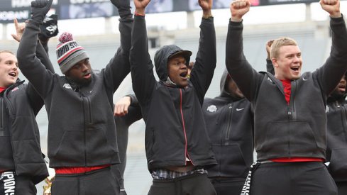 J.T. Barrett, Dontre Wilson, and Pat Elflein