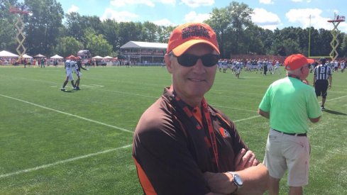 Jim Tressel at the Cleveland Browns camp