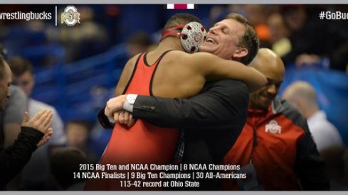 Tom Ryan celebrates the title