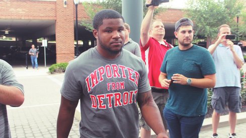 Mike Weber at Camp Check-in