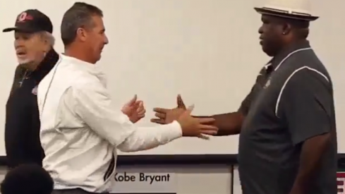 Urban Meyer and Buster Douglas