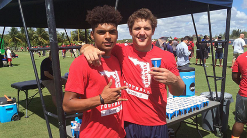 Trevon Grimes and Nick Bosa.