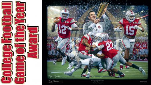 Artist Daniel A. Moore's tribute to Ohio State's 2015 College Football Playoff championship.