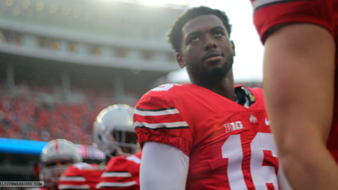 J.T. Barrett prior to the Northern Illinois game.