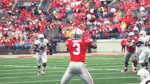 Michael Thomas hauls in a pass vs. Northern Illinois.