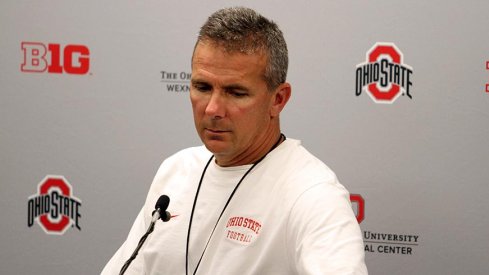 Urban Meyer met with reporters Wednesday before his team takes on Western Michigan Saturday.