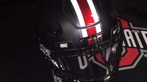 A look at the black helmet Ohio State will wear Saturday.