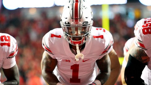 Braxton Miller prior to the start of the game at Rutgers.