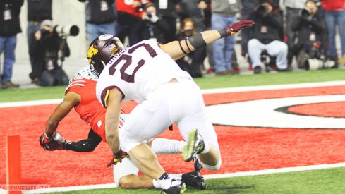 Vonn Bell's Pick-6 vs. Minnesota.