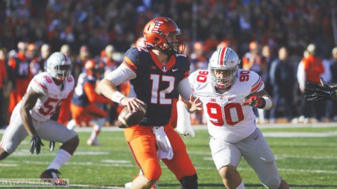 Tommy Schutt and the Ohio State defensive line played well in a win over Illinois.