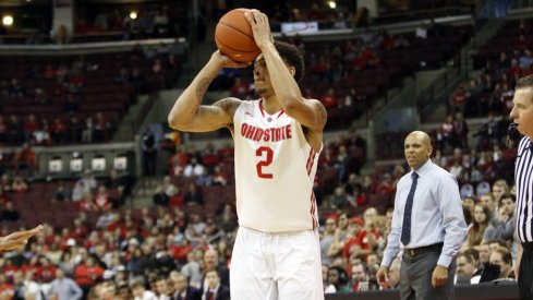 Marc Loving launches a 3-pointer against Mount St. Mary's