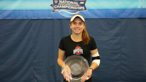 Francesca Di Lorenzo celebrates national championship