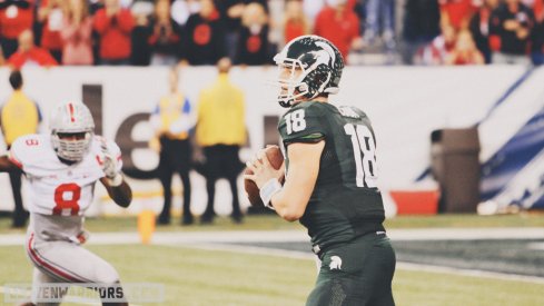 Michigan State quarterback Connor Cook in the 2013 Big Ten championship game. 