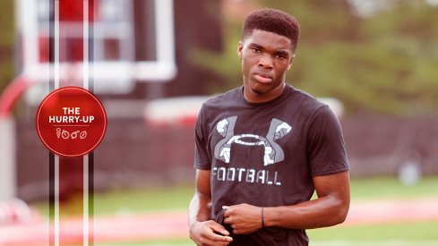 Jeffrey Okudah during an Ohio State visit this past summer.