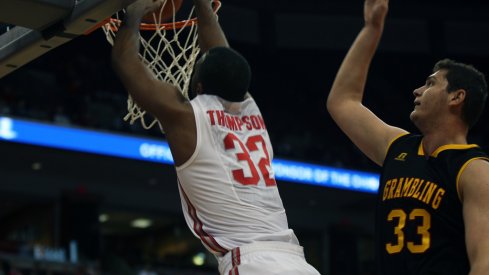 Trevor Thompson slams one home vs. Grambling. 