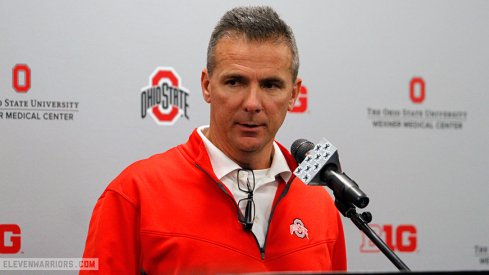 Urban Meyer meets the media Monday of Michigan week.