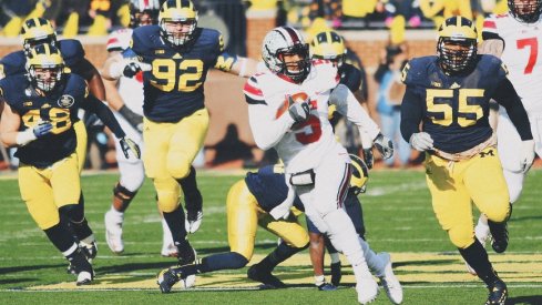 Braxton Miller tallied 286 total yards and five touchdowns versus Michigan in 2013. 