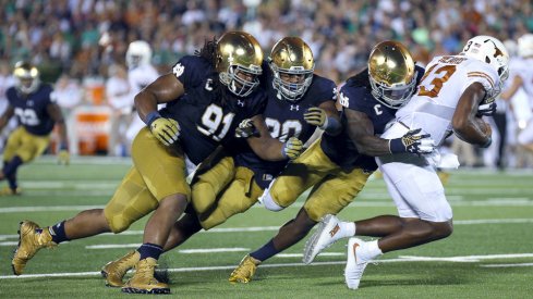 Jaylon Smith has been the lynchpin of the Irish run defense