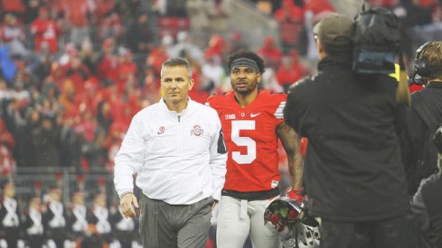 DAY AFTER CHRISTMAS 2016 SKULL SESSION: Urban Meyer and Braxton Miller on Senior Day.