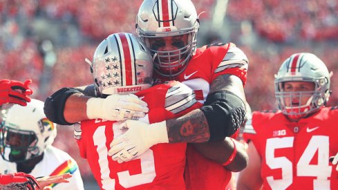 Taylor Decker and Ezekiel Elliott vs. Hawaii.