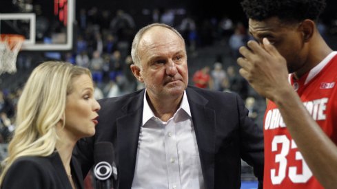 Thad Matta, Keita Bates-Diop are interviewed by Allie LaForce.