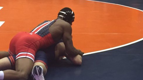 Freshman Myles Martin was dominant in his debut for the Ohio State wrestling team.