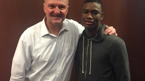 Markell Johnson with Thad Matta after OSU's loss to Maryland.