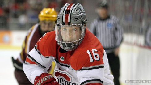 Matt Weis and Ohio State men's hockey faces off against Minnesota