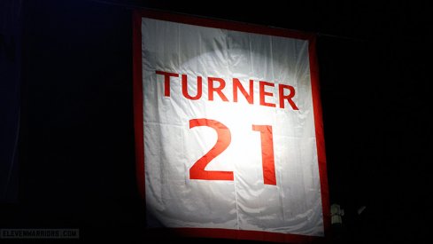 Evan Turner's No. 21 retired.