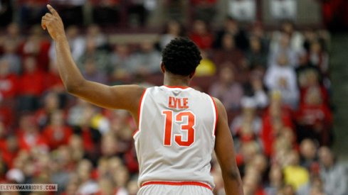 JaQuan Lyle was one of five Buckeye scorers in double-digits against Michigan.