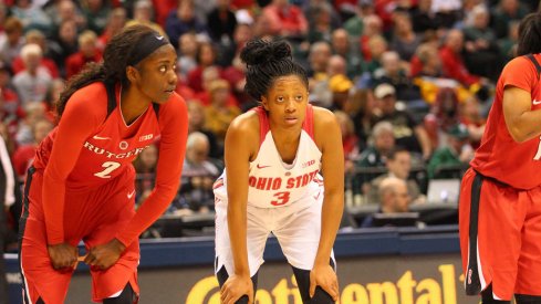 Kelsey Mitchell's 43 points led Ohio State by Rutgers Friday in the Big Ten Tournament.